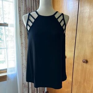 Express: Women's Black Strappy Top- NWT